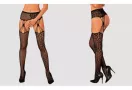 Garter stockings S821 - Fekete harisnya