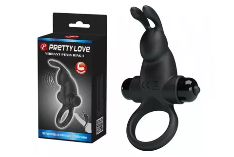 Pretty Love Vibrant Penis Ring 1 Black